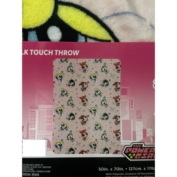 Powerpuff Girls Heart Girls Silk Touch Throw 50"x70" NWT - Picture 3 of 4